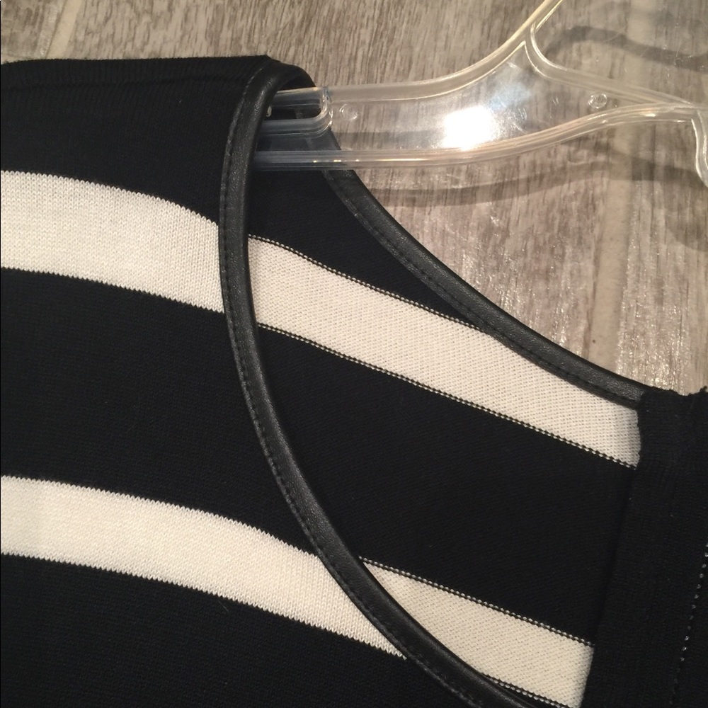 I.N.C. XL Sweater Dress New with TAGS Leather Trim - Picture 4 of 7